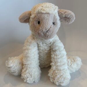 JELLYCAT Fuddlewuddle Lamb Plush 9” White Tan Stuffed Animal Sheep Toy Retired